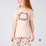 Turkish girls' cotton pajamas, large sizes 3387