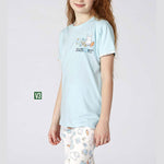 Turkish girls' cotton pajamas, large sizes 3392