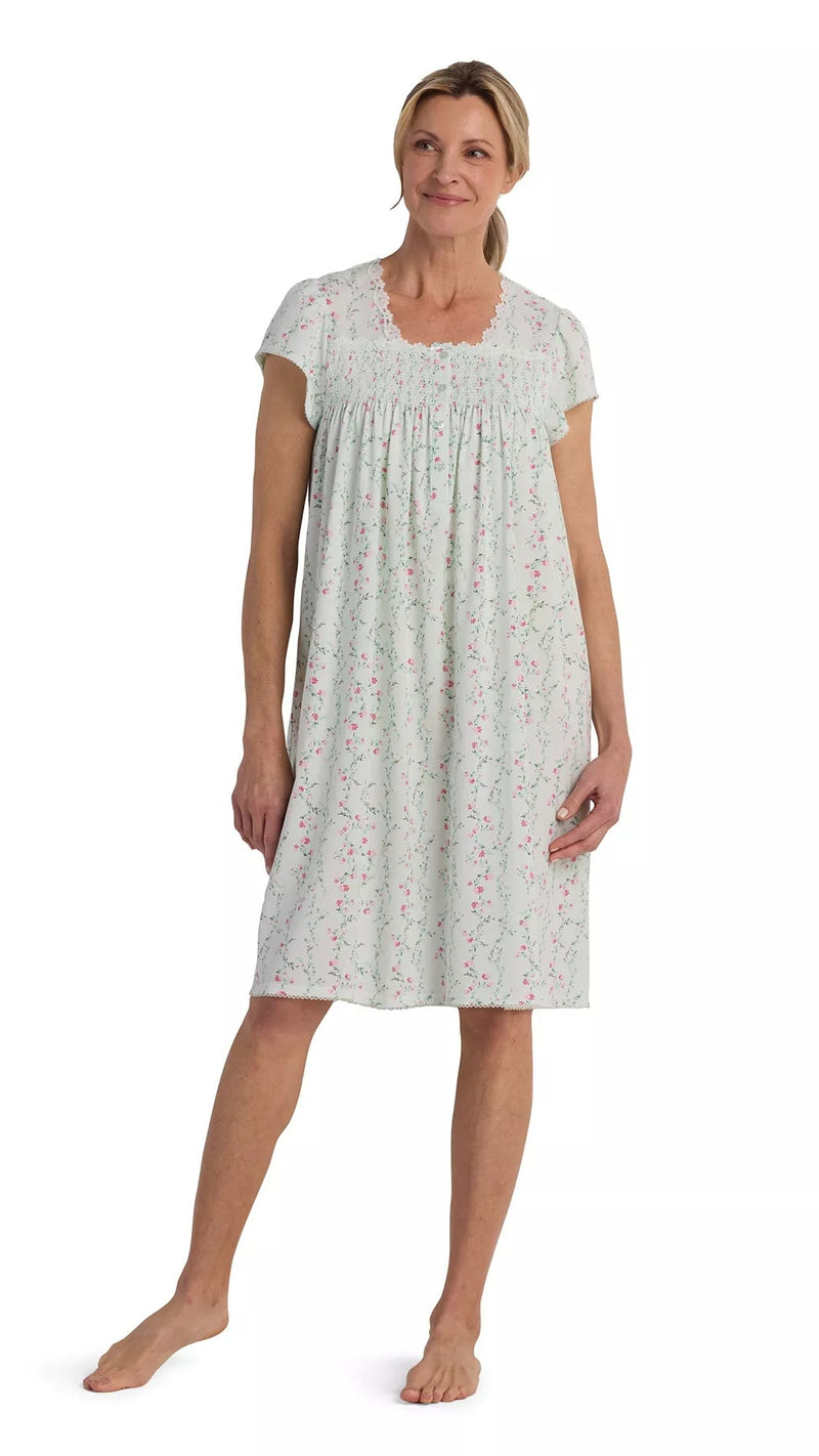 Women's Floral Short-Sleeve Gown 207415-336