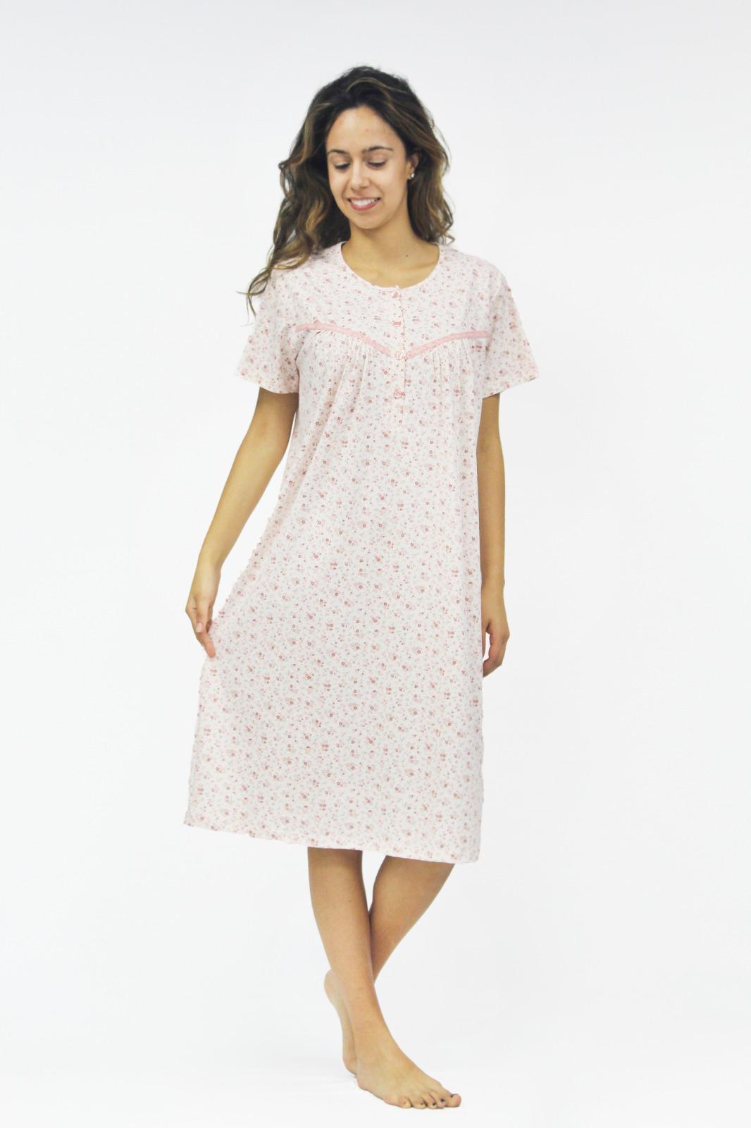 Women's half-sleeve cotton dress 3704