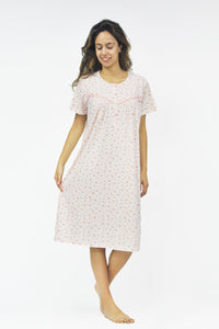 Women's half-sleeve cotton dress 3704