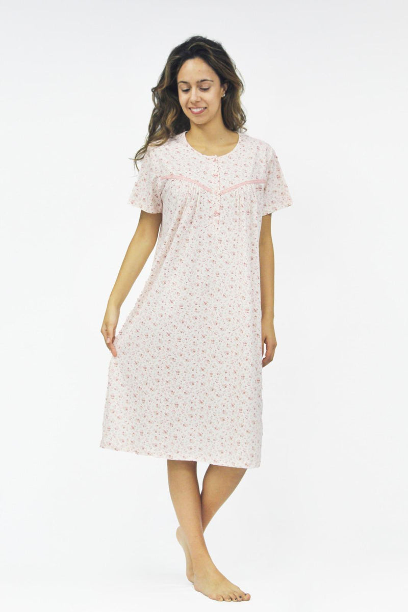 Women's half-sleeve cotton dress 3704