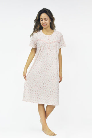 Women's half-sleeve cotton dress 3704