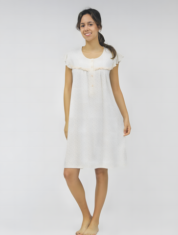 Women's half-sleeve cotton dress 3716