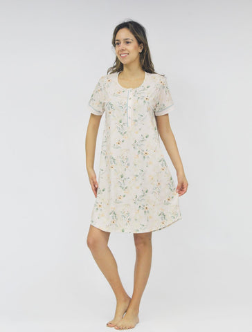 Women's half-sleeve cotton dress 3723