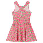 MAYORAL Girls Pink Palm Tree Dress 3943-026