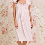 Ballet Slipper Cotton Modal Cap Sleeve Waltz Nightgown E30122-680