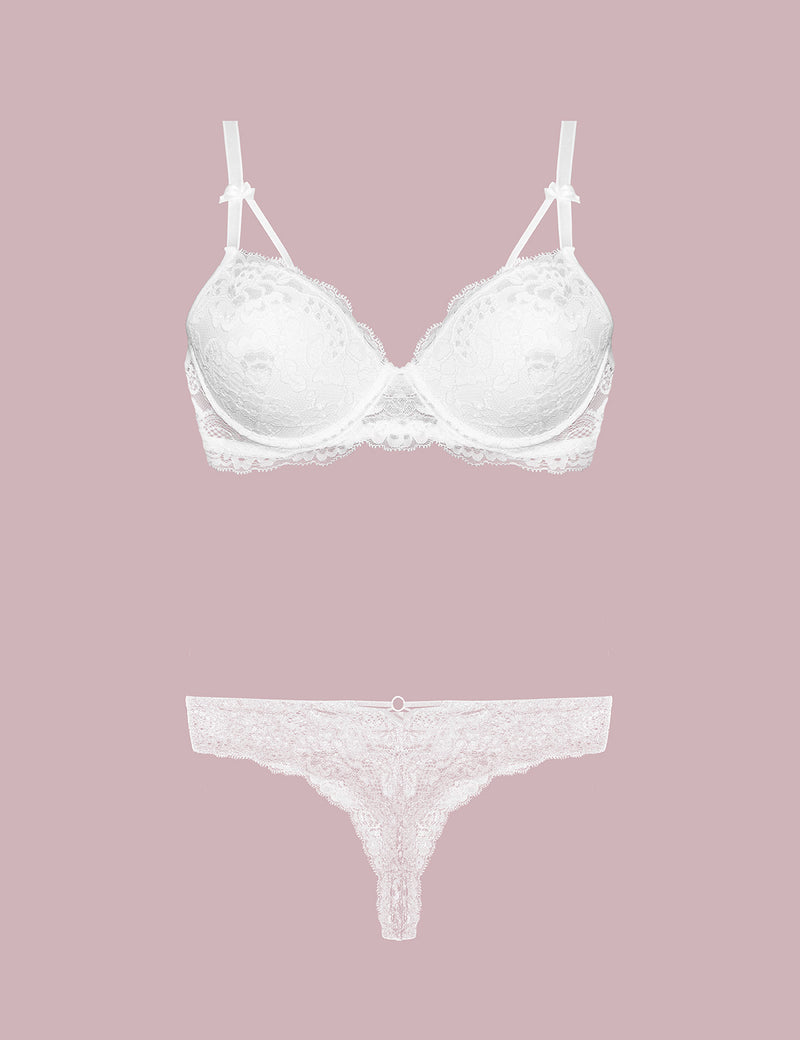 4430 – Padded Bra Set – Ecru