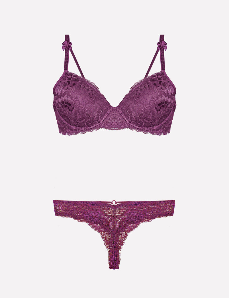 4430 – Padded Bra Set – Purple