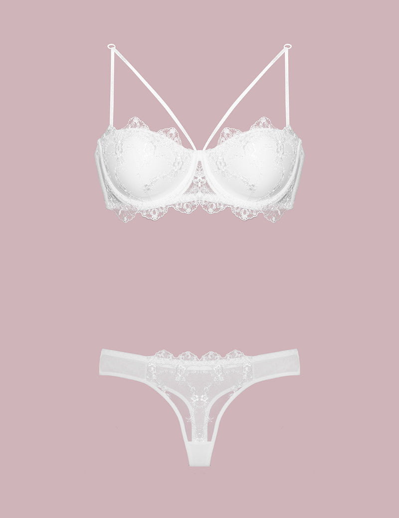 PADDED STRAP BRA SET "4591"