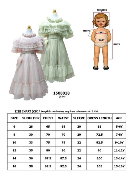 Royal Luxury Dress for Girls | Elegant Design for Special Occasions *PINK* 1508018