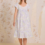 Lavender Echo Cotton Lawn Waltz Nightgown 60086-522