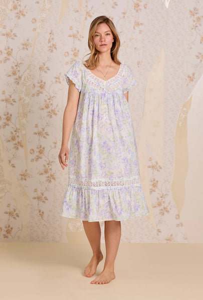 Lavender Echo Cotton Lawn Waltz Nightgown 60086-522