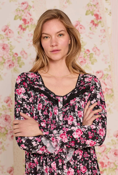 Evening Floral Tencel™ Modal Long Sleeve Ballet Nightgown 70056-075