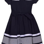 Bonnie Jean Girl's Nautical Sailor Outfit Dress - for Baby, Infant, Toddler, Little and Big Girls 12318