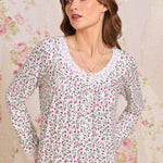 Crimson Sprig Dreamy Sweater Knit Long Sleeve Ballet Nightgown 5026623-159