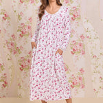 Crimson Sprig Dreamy Sweater Knit Long Sleeve Ballet Nightgown 5026623-166