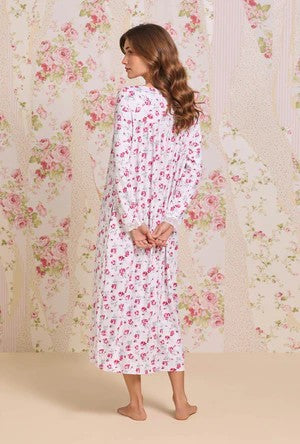 Crimson Sprig Dreamy Sweater Knit Long Sleeve Ballet Nightgown 5026623-166