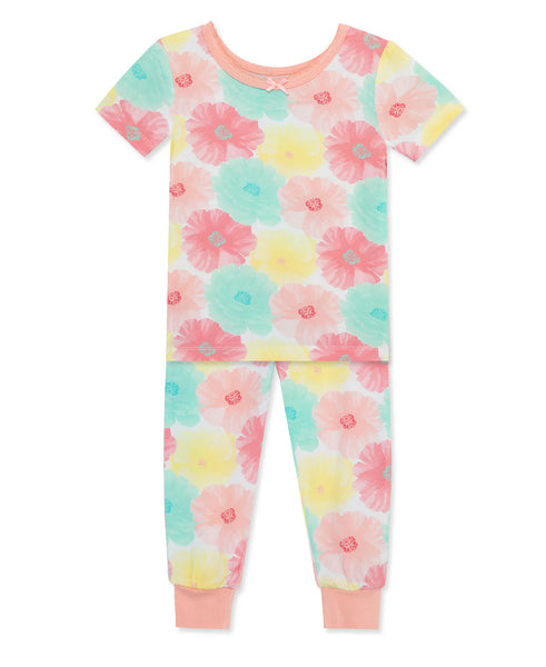 Floral 3-Piece Bamboo Toddler Pajama Set 612546