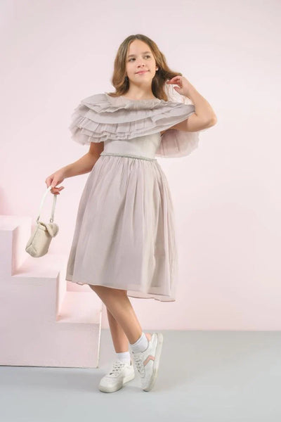 Girls' Luxury Dress with Matching Bag 1508017