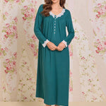Crimson Sprig Dreamy Sweater Knit Long Sleeve Ballet Nightgown 5026623-301