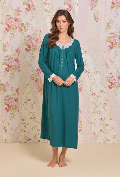 Crimson Sprig Dreamy Sweater Knit Long Sleeve Ballet Nightgown 5026623-301