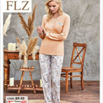 MODAL SOFT LONG SLEEVE PAJAMA SET FLZ 89-50