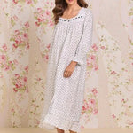 Heirloom Mistletoe Long Sleeve Cotton Lawn Ballet Nightgown 60107-101