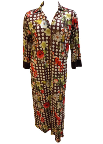 Women's velvet half-zipper dress with long sleeves 4524