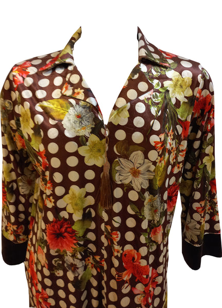 Women's velvet half-zipper dress with long sleeves 4524