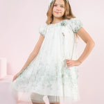 Elegant floral pattern dress for girls 1508012