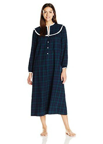 Black Watch Peterpan Flannel Gown Plus 5616839-973