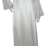 IVORY GRAY Long dress with embroidered satin bodice 60006-LS7