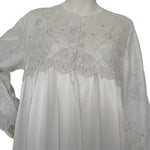 IVORY GRAY Long dress with embroidered satin bodice 60006-LS7