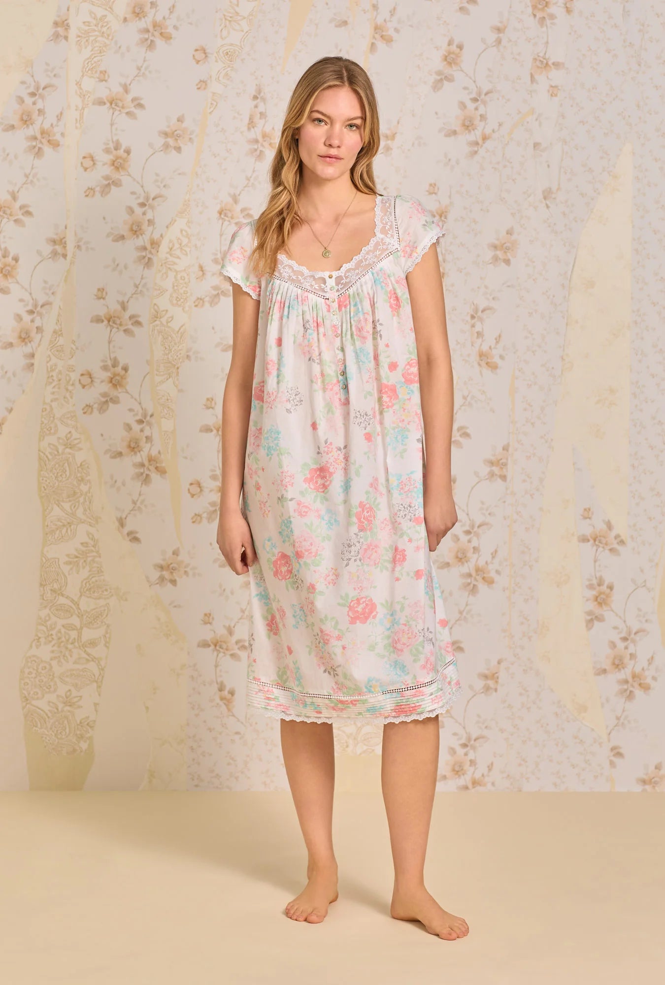 Summer Jubilee Waltz Cotton Woven Nightgown E60028-157