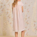 Apricot Floral Waltz Cotton Woven Nightgown E60028-163