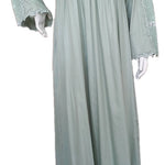 Dark green soft cotton lace dress 60051-L