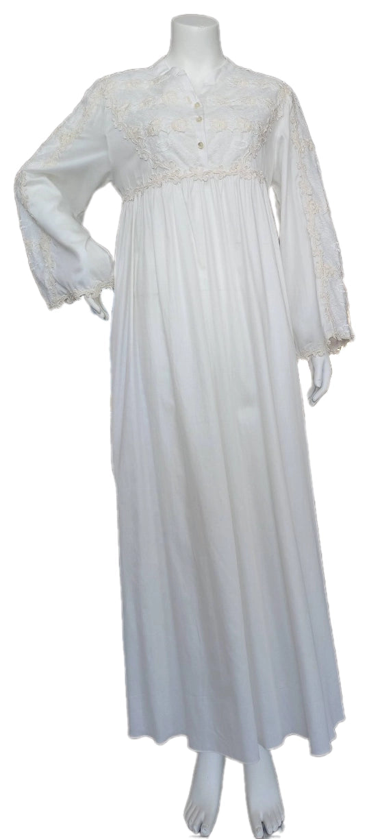 Ivory soft cotton lace dress 60051-L