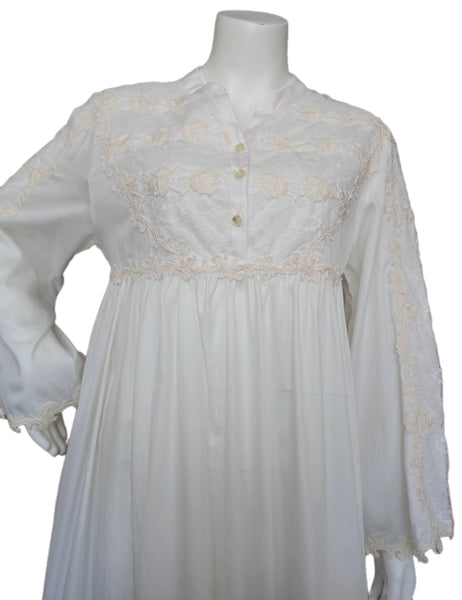 Ivory soft cotton lace dress 60051-L