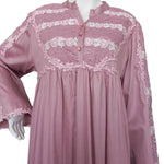OLD ROSE-A cool cotton reception piece, featuring embroidery on the sleeves, giving it a touch of elegance and distinction. 60051-L