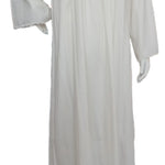 WHITE A cool cotton reception piece, featuring embroidery on the sleeves, giving it a touch of elegance and distinction. 60105-L