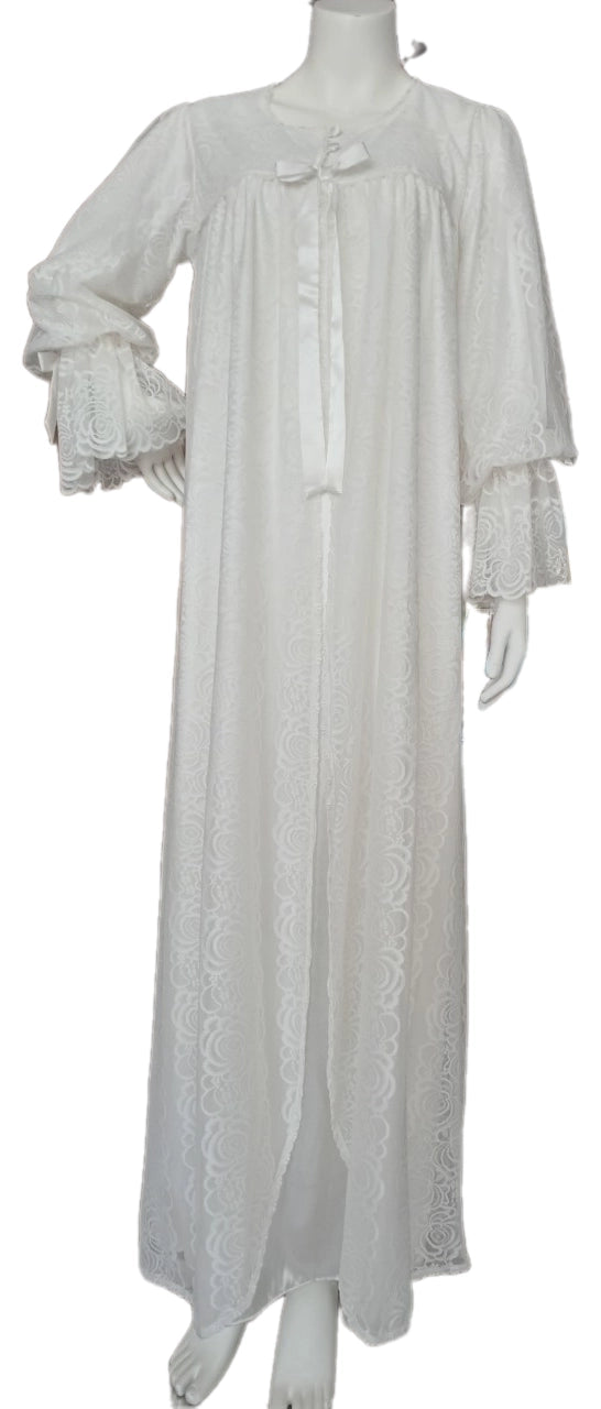 Off-white double reception piece with soft silk inner piece 60126-L