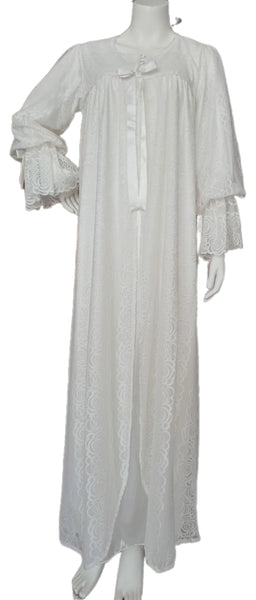 Off-white double reception piece with soft silk inner piece 60126-L