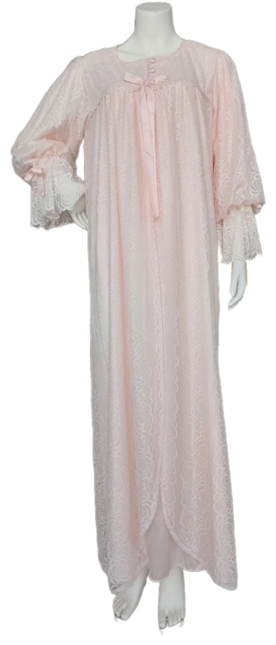 Peach colored reception piece. Double piece with soft silk inner piece. 60126-L