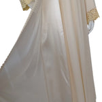 Beige double reception piece with soft silk inner piece 60133-LCS