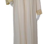 Beige double reception piece with soft silk inner piece 60133-LCS