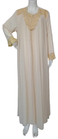 Beige double reception piece with soft silk inner piece 60133-LCS
