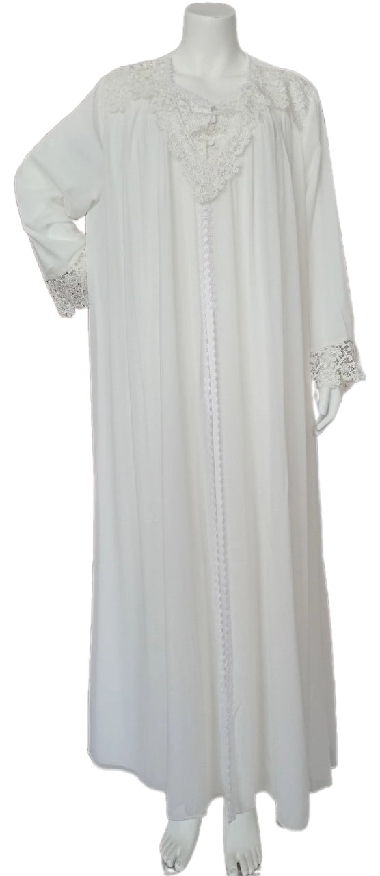 WHITE Double reception piece with soft silk interior 60133-LCS