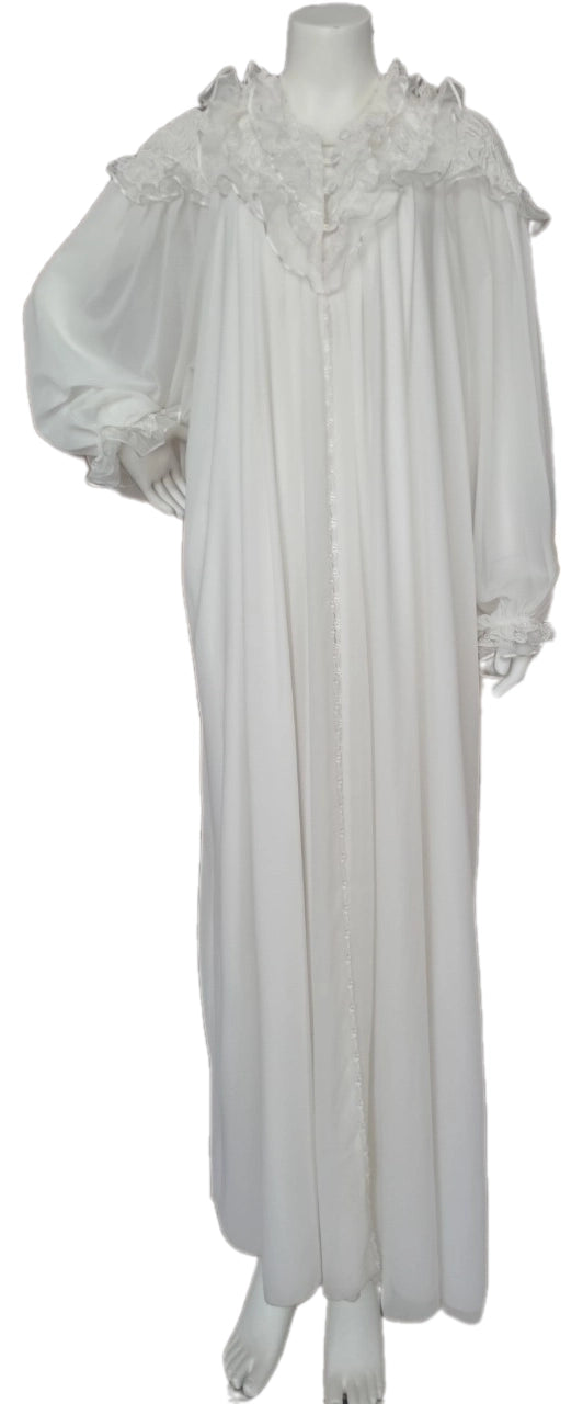 Off White double reception piece with soft silk interior 60134-LCS