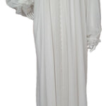 Off White double reception piece with soft silk interior 60134-LCS